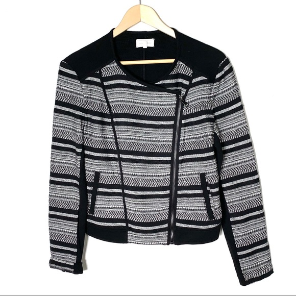 NWOT Lou & Grey black and white sweater jacket - Picture 1 of 4